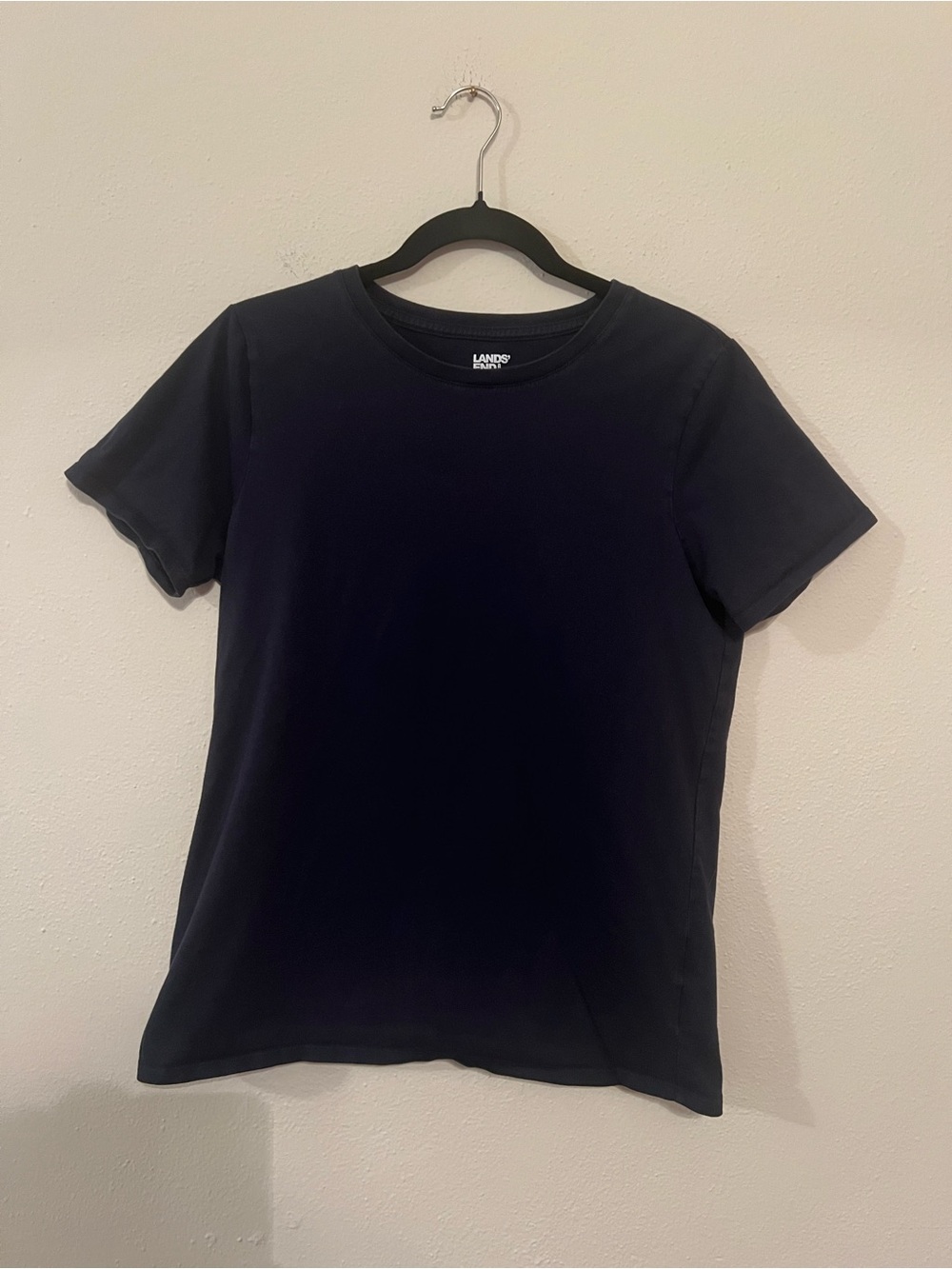 Navy 100% Cotton T-Shirt, Lands' End
